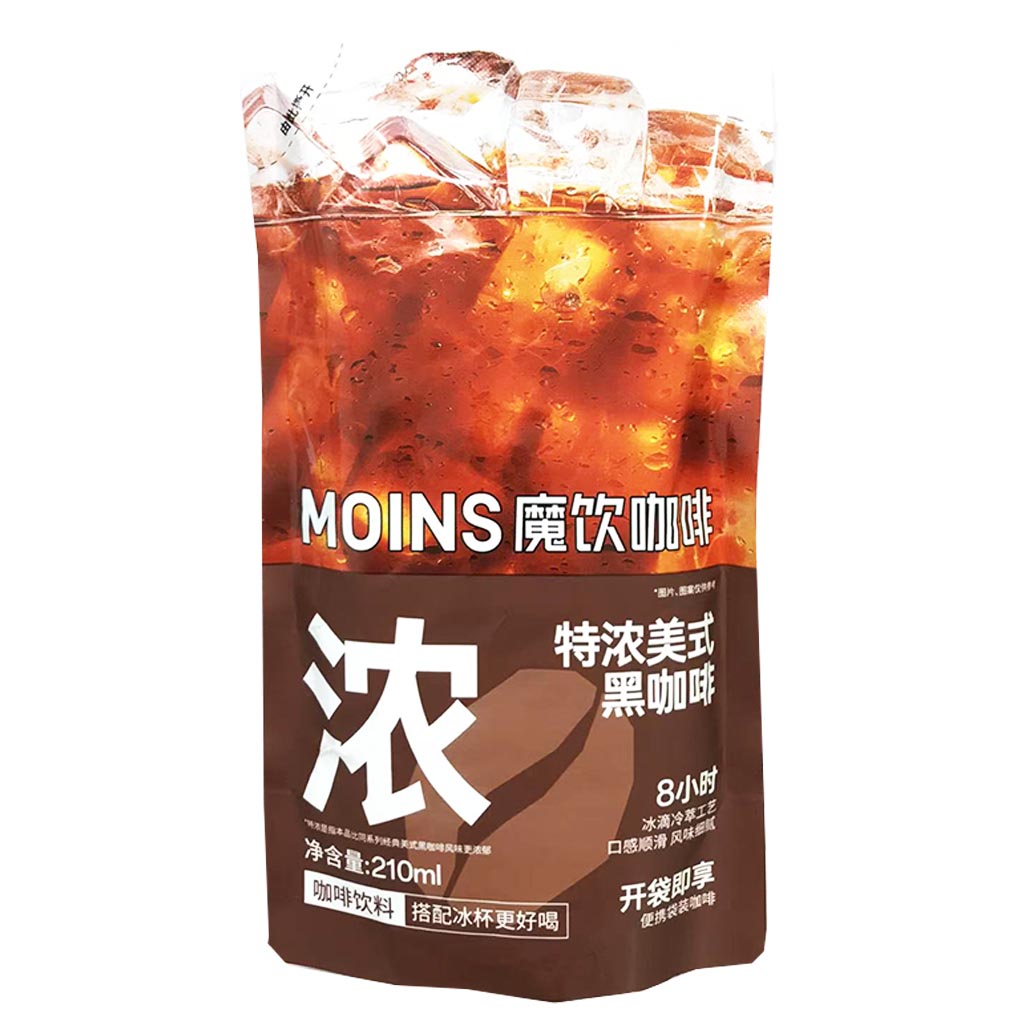 Moins Strong Black Coffee 210ml ~ 魔饮咖啡特浓美式黑咖啡 210ml