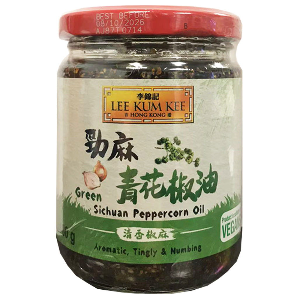 LKK Green Sichuan Peppercorn Oil 180g ~ 李锦记勁麻青花椒油 180g