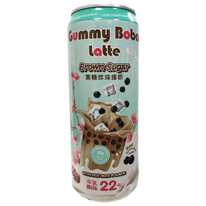 Os Bubble Gummy Boba Latte Brown Sugar 470ml ~ 黑糖珍珠撞奶 470ml