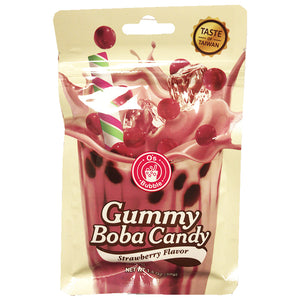 OB Gummy Boba Candy Strawberry Flavour 50g ~ 欧比特 珍珠奶茶软糖 草莓味 50g