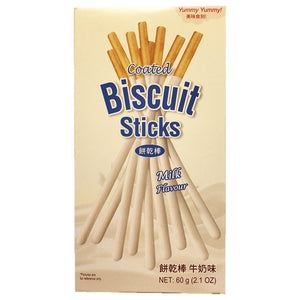 Coated Biscuit Stick Milk 60g ~ 饼乾棒牛奶味 60g