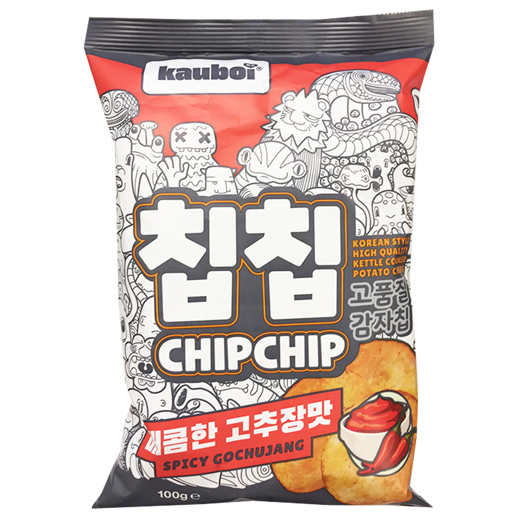 Kauboi ChipChip Spicy Gochujang 100g ~ 韓國薯片Kauboi辣椒醬味 100g