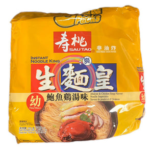 Sau Tao Noodle King Abalone and Chicken 350g ~ 壽桃牌生麵王鮑魚雞湯味 350g