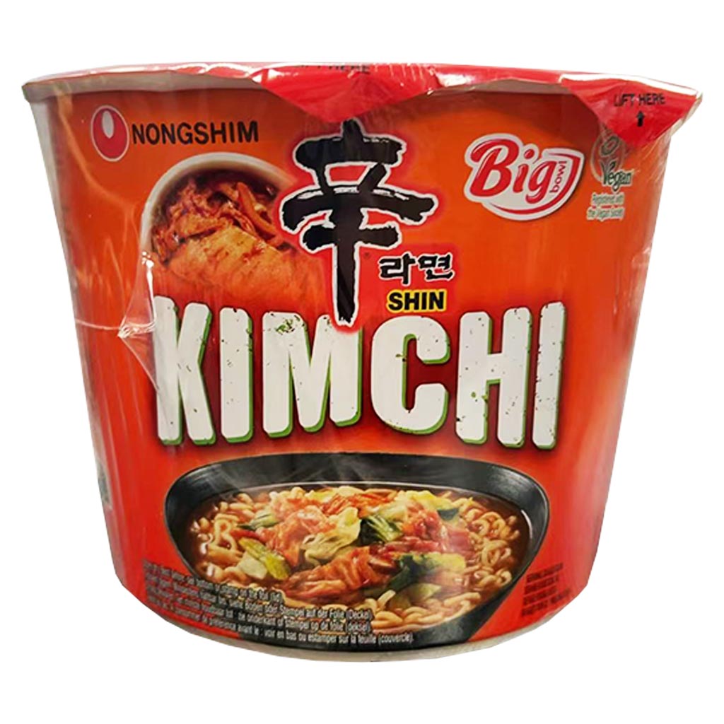 Nongshim Big Bowl Noodle Soup Kimchi Flavour 112g ~ 农心韩国大杯面泡菜口味 112g