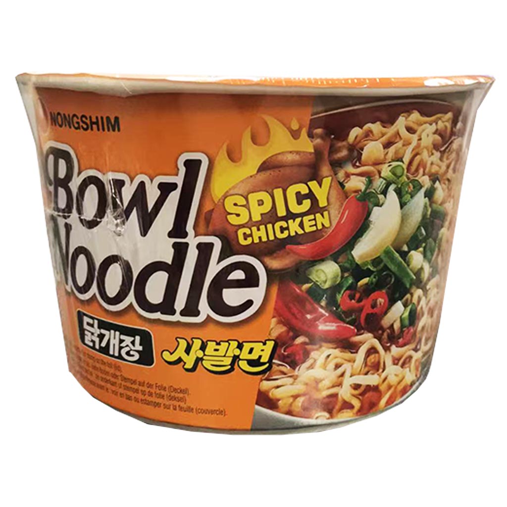 Nongshim Bowl Noodle Soup Spicy Chicken 100g ~ 农心 大碗汤面 香辣鸡肉味 100g
