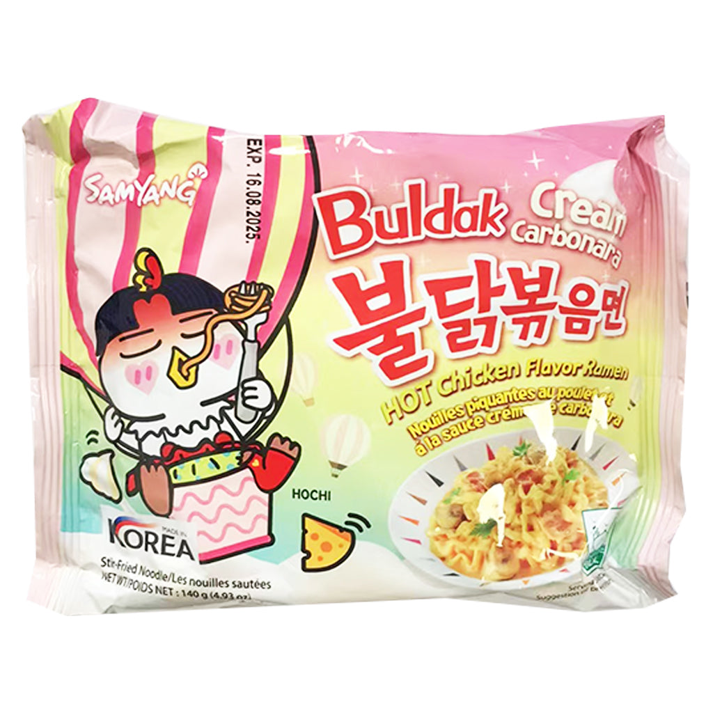 Samyang Hot Chicken Cream Carbonara Ramen 140g ~ 三养辣辣鸡面奶油干酪味 140g