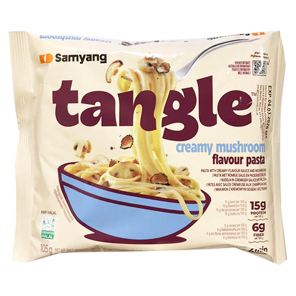 Samyang Tangle Chunky Cream Mushroom Pasta 105g ~ 三養Tangle義大利麵奶油蘑菇 105g