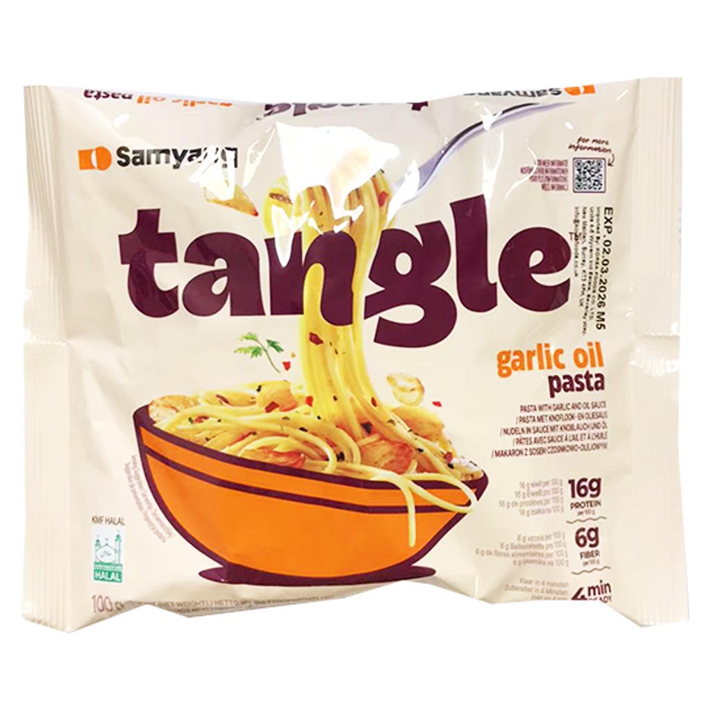 Samyang Tangle Chunky Garlic Oil Pasta 100g ~ 三養Tangle義大利麵蒜香油 100g