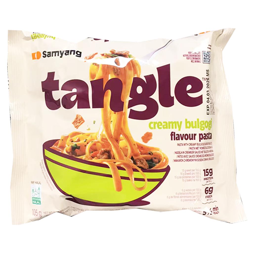 Samyang Tangle Bulgogi Alfredo Pasta 105g ~ 三养阿尔弗雷多酱味意面 105g