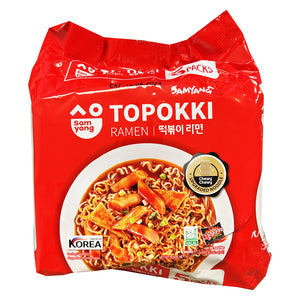 Samyang Topokki Ramen Noodles 400g ~ Samyang年糕拉面 400g