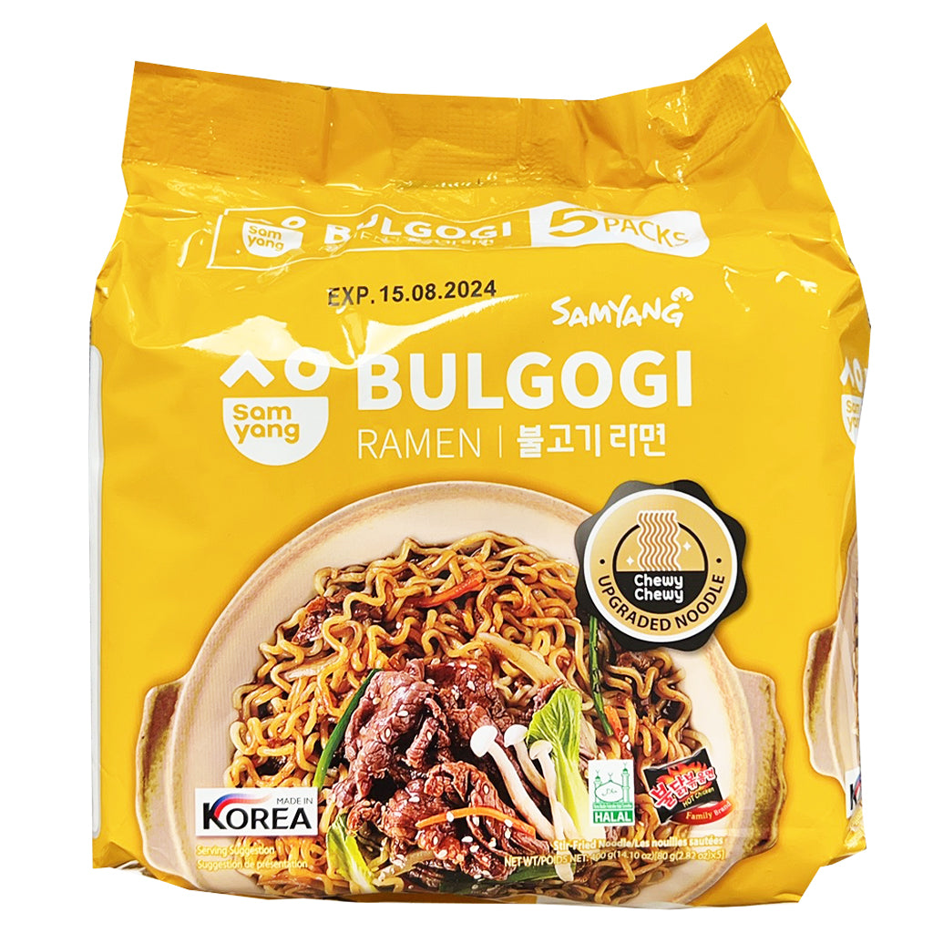 Samyang Bulgogi Ramen Noodles 400g ~ Samyang牛肉拉面 400g