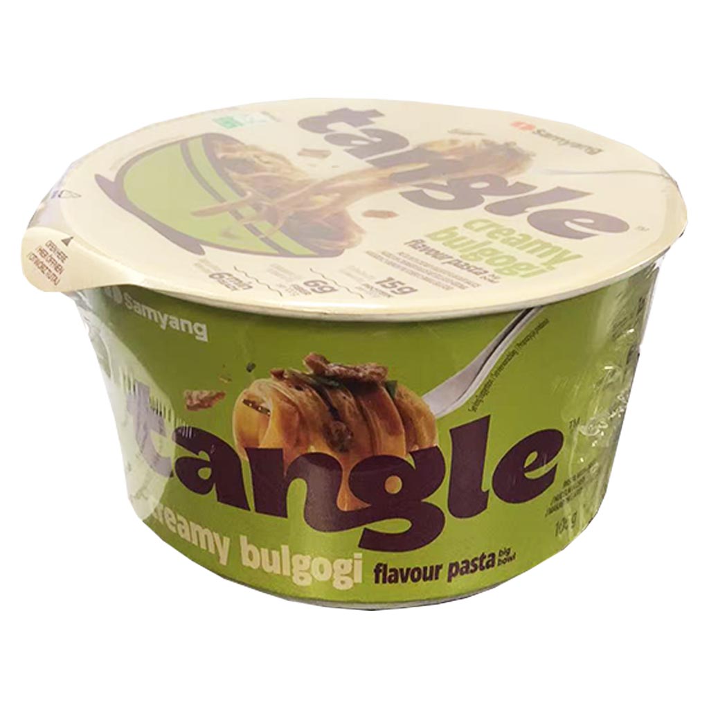 SamYang Tangle Bowl Creamy Bulgogi Pasta 105g ~ 三養Tangle碗裝義大利麵奶油烤肉味 105g
