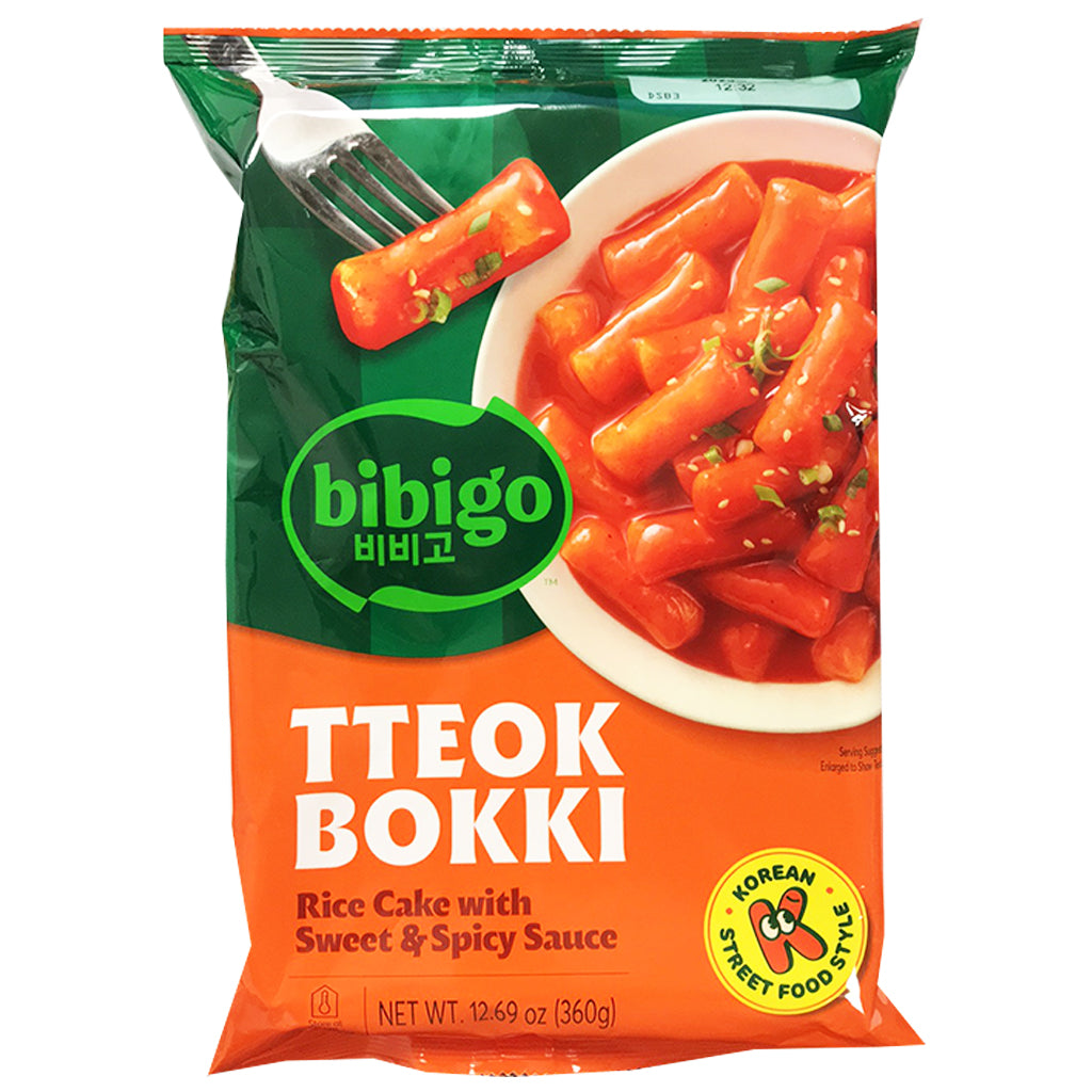 Bibigo Tteokbokki Rice Cake Sweet Spicy 360g ~ 必品閣韩国甜辣年糕條 360g