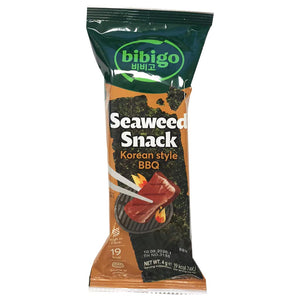 Bibigo Seaweed Snack BBQ 4g ~ Bibigo紫菜零食燒烤味 4g