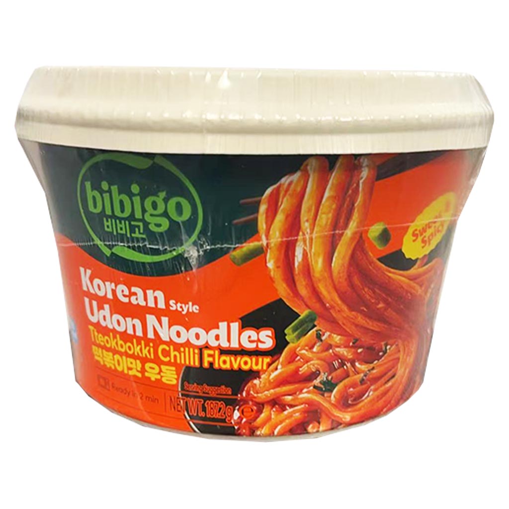Bibigo Korean Udon Noodles Tteokbokki 187g ~ 必品閣韓式烏冬麵甜辣年糕味 187g