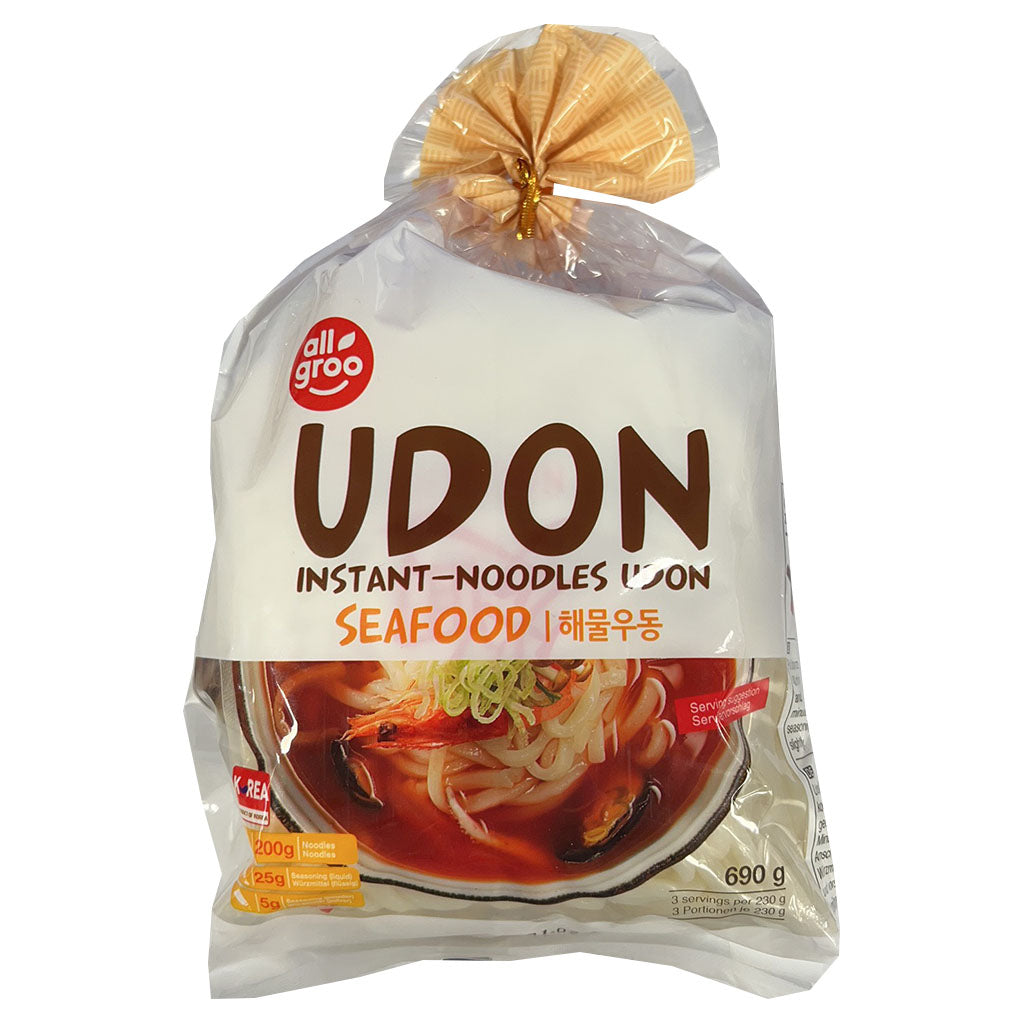 Allgroo Fresh Udong Seafood Flavour 690g ~ Allgroo 乌冬面 海鲜味 690g