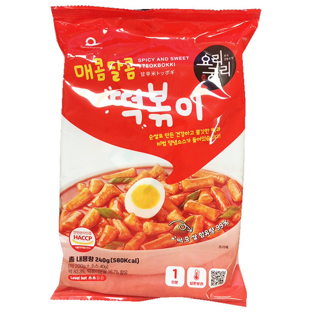 Semchorong Spicy Sweet Tteokbokki 240g ~ 甜辣年糕條 240g