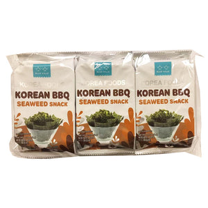 Blue Ville BBQ Seaweed Snack 12g ~ 韓竹紫菜零食燒烤 12g