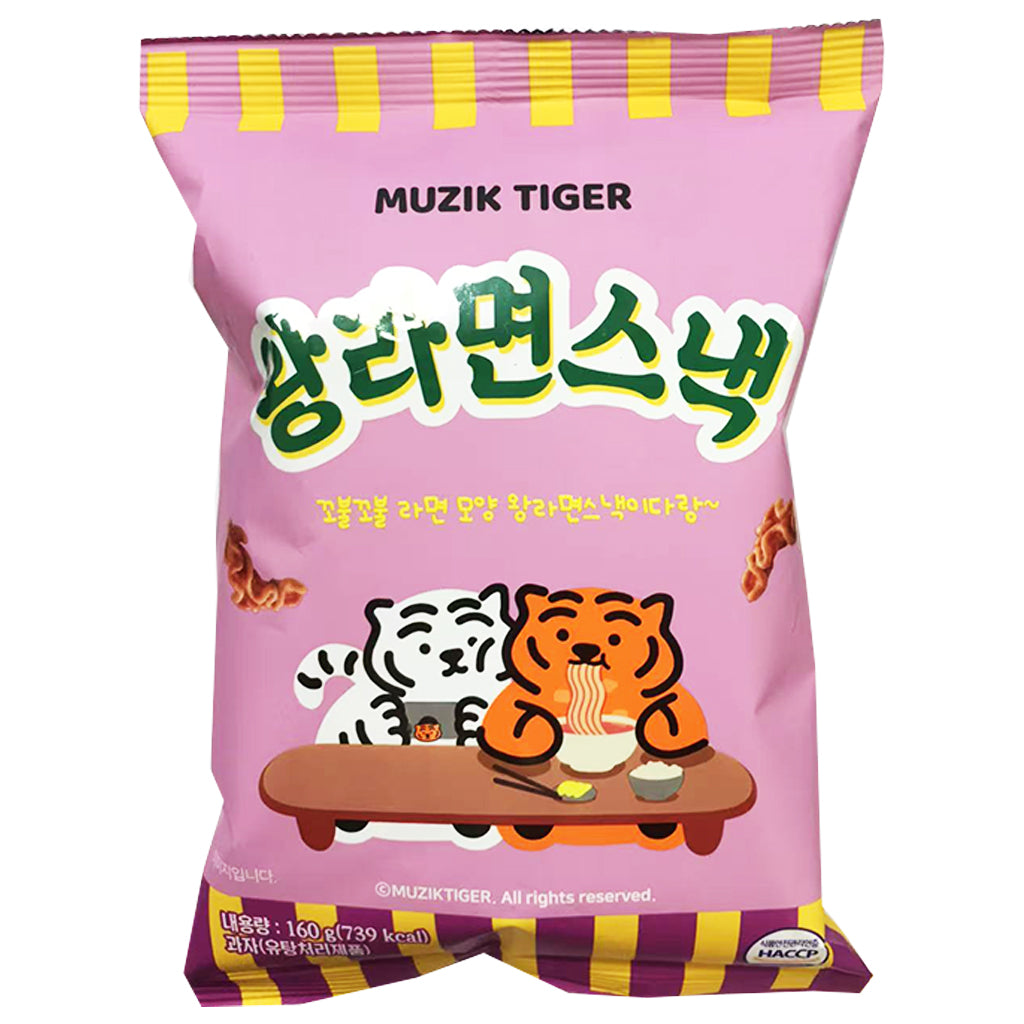 Muzik Tiger King Ramen Snack 160g ~ 老虎音樂零食扭扭麵 160g