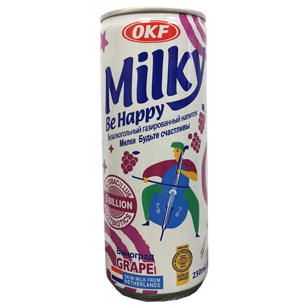Okf Milky Grape 250ml ~ OKF乳酸飲料萄葡 250ml