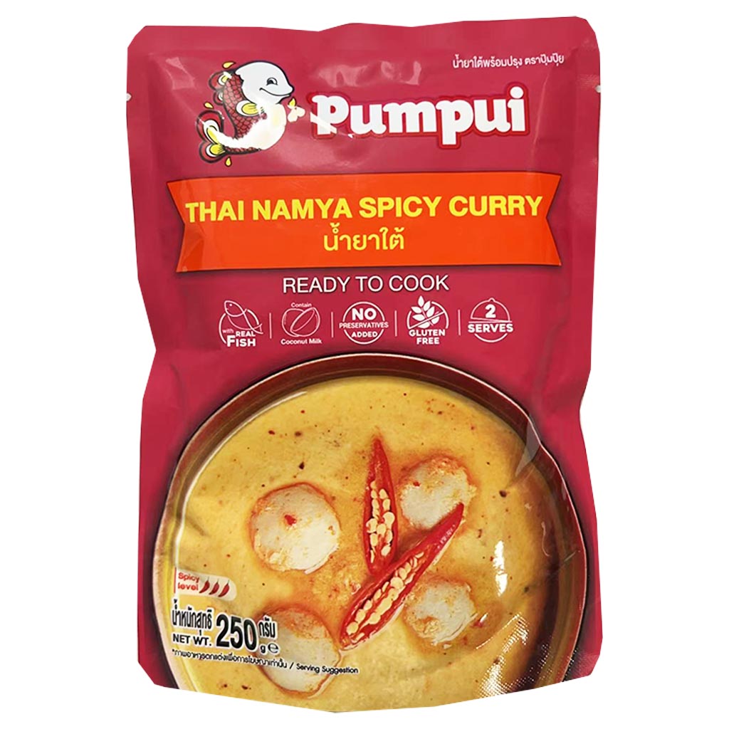 Smiling Fish Thai Nam Ya Spicy Curry 250g ~ 微笑小鱼辣泰式椰奶咖喱 250g