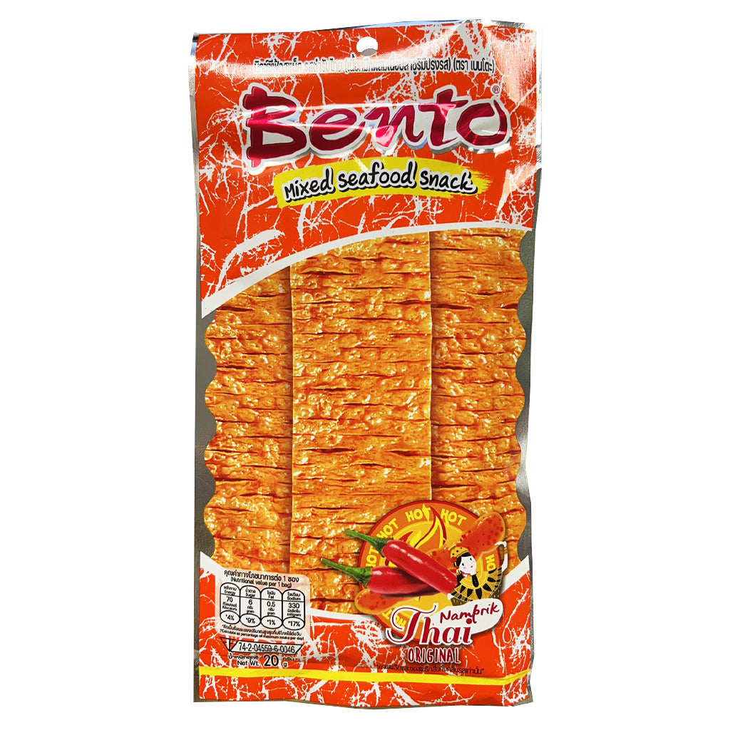 Bento Fish Snack Thai Flavour 20g ~ 拌多樂零食魚片泰辣 20g