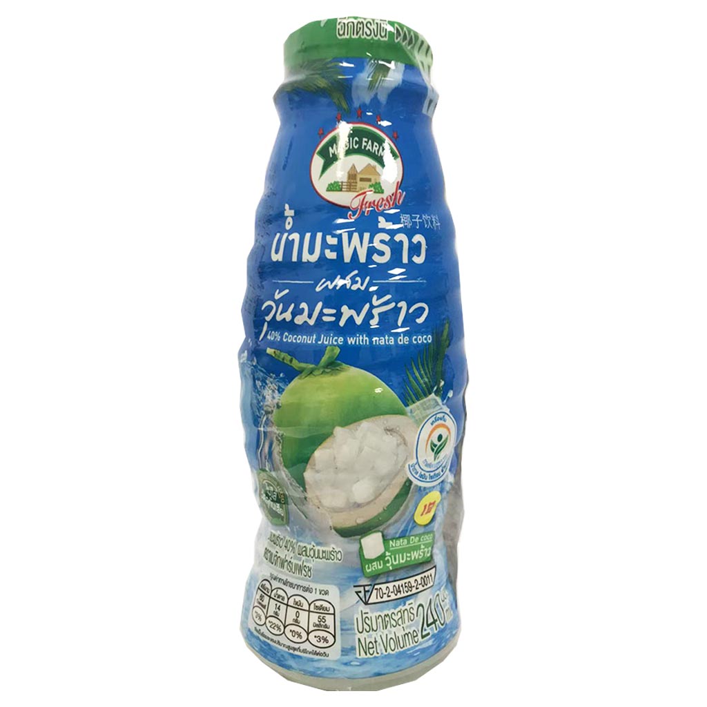 Magic Farm Coconut Juice Nata De Coco 240ml ~ 魔幻農場椰子飲料 240ml
