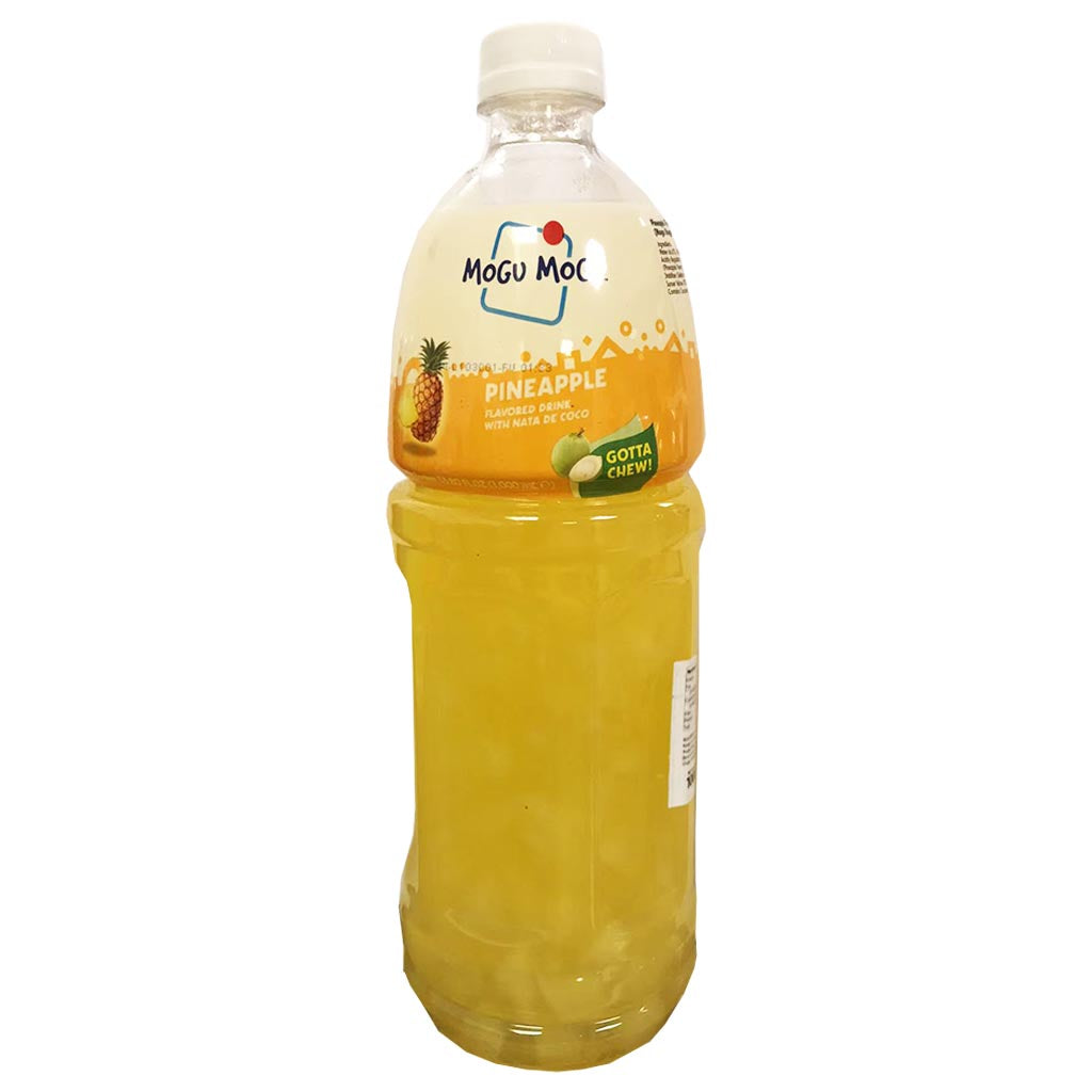Mogu Mogu Pineapple Nata De Coco Large 1L ~ 椰果凤梨味饮品 1L
