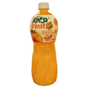 Kato Nata De Coco Orange Juice 1L ~ Kato椰果橘子味饮品 1L