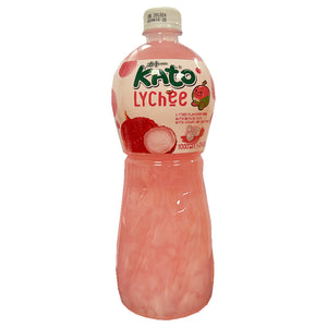 Kato Nata De Coco Lychee Juice 1L ~ Kato椰果荔枝味饮品 1L