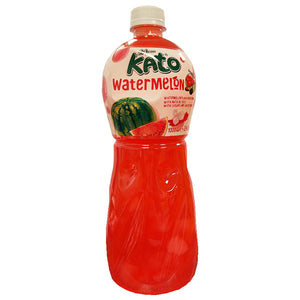 Kato Nata De Coco Watermelon Juice 1L ~ Kato椰果西瓜味饮品 1L