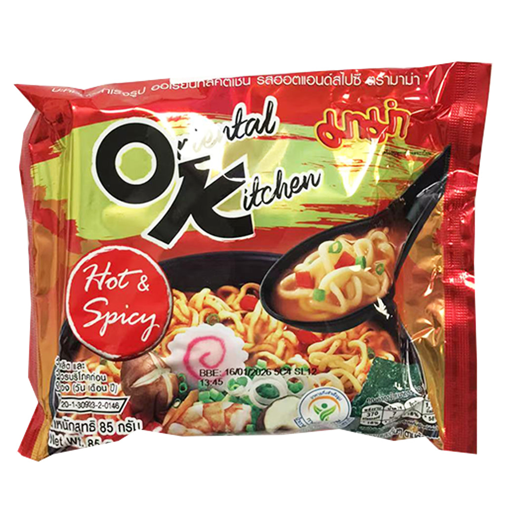 Mama Oriental Kitchen Noodle Hot Spicy 85g ~ 妈妈东方厨房香辣泡面 85g