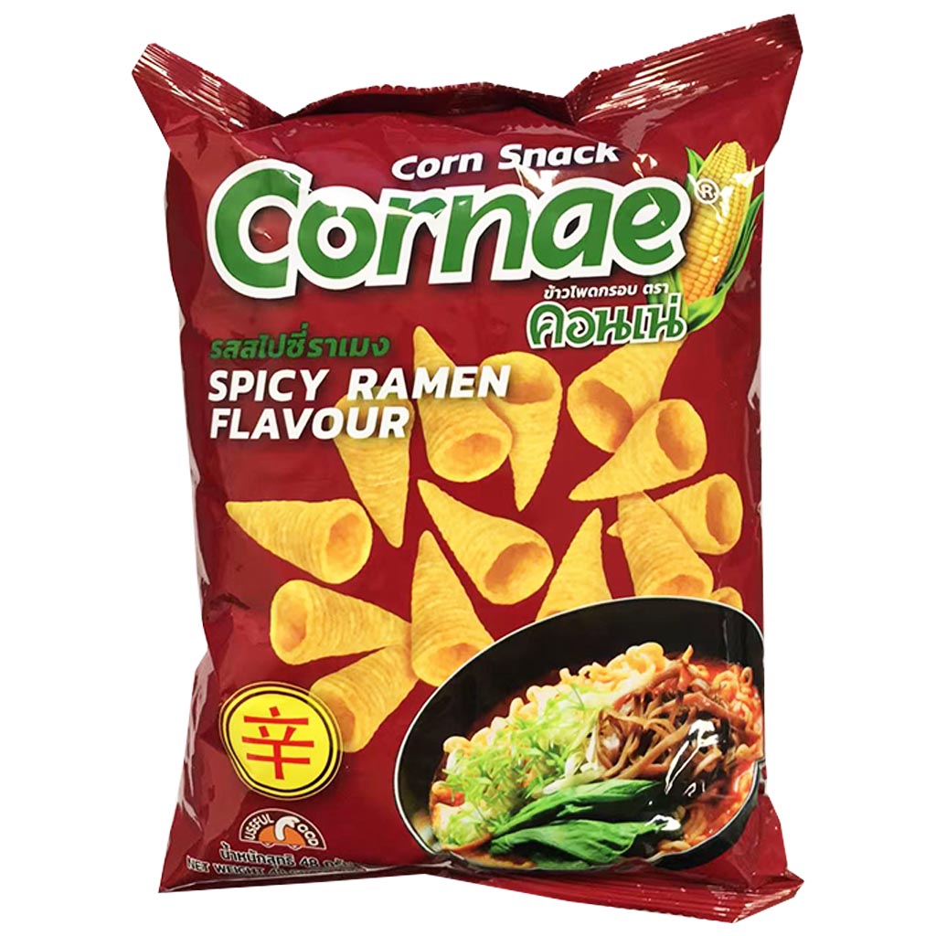 Cornae American Corn Spicy Ramen Snack 48g ~ CORNAE美国玉米辣薯片 48g