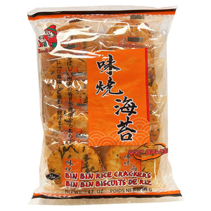 Bin Bin Rice Cracker Spicy Seaweed 135g ~ 宾宾米果 海苔味 135g