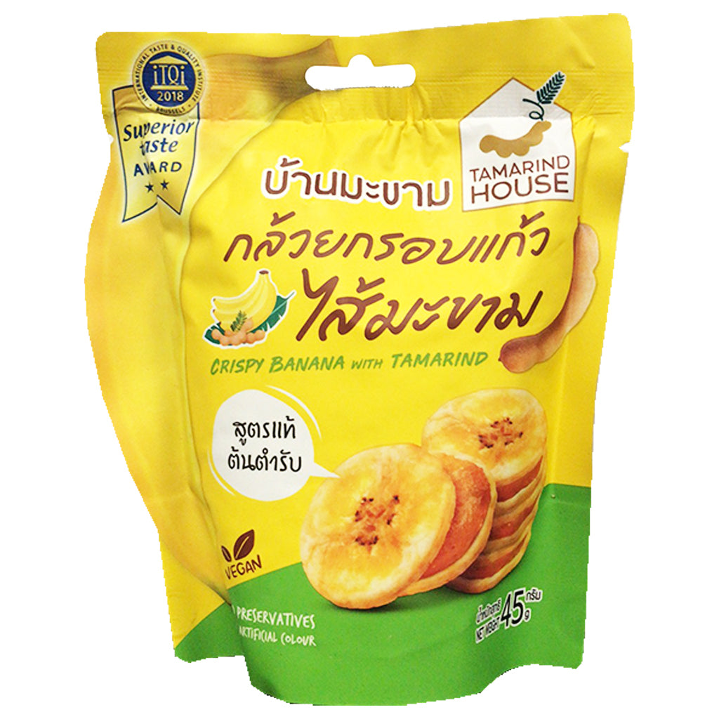 Tamarind House Crispy Banana Tamarind 45g ~ 罗望子香蕉干脆 45g