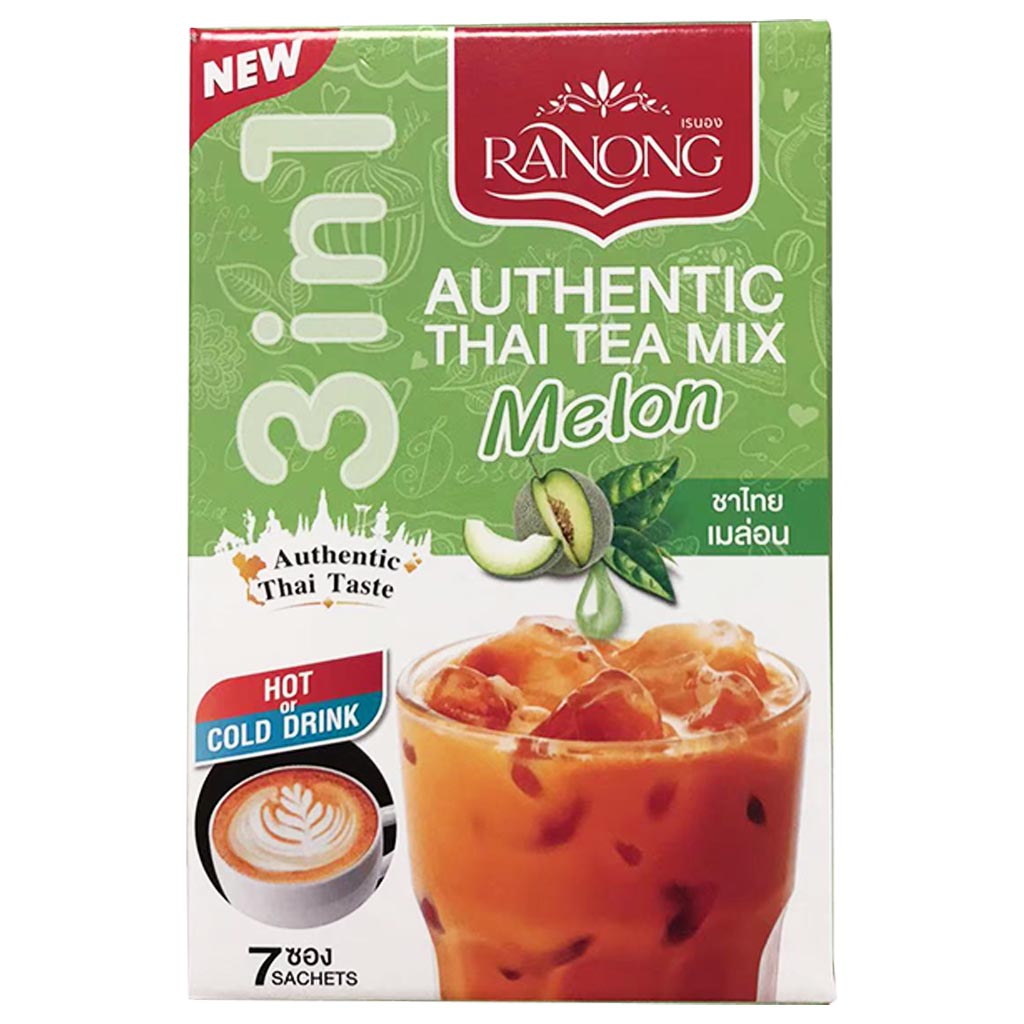 Ranong Tea Thai Iced Tea Mix Melon 175g ~ Ranong泰式蜜瓜茶 175g