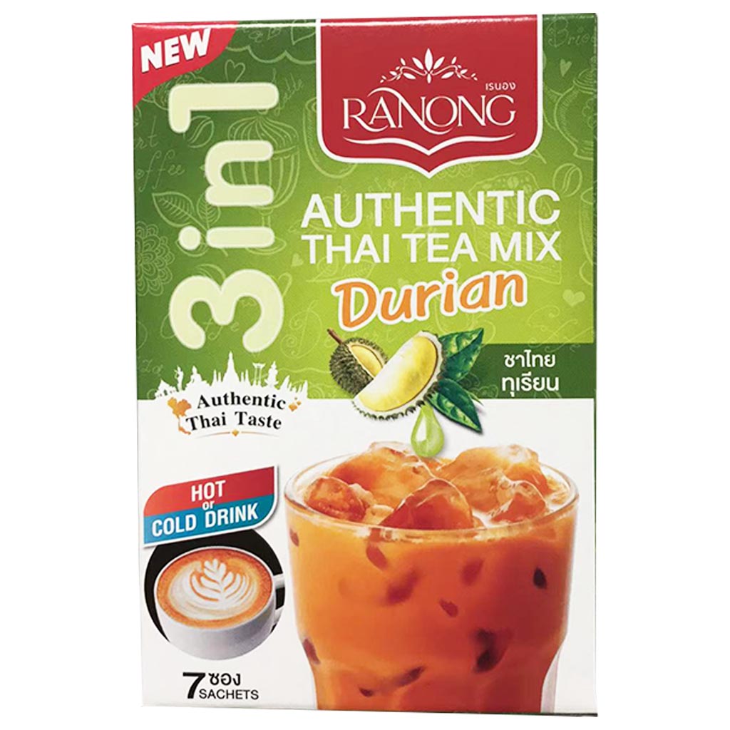 Ranong Tea Thai Iced Tea Mix Durian 175g ~ Ranong泰式榴槤茶 175g