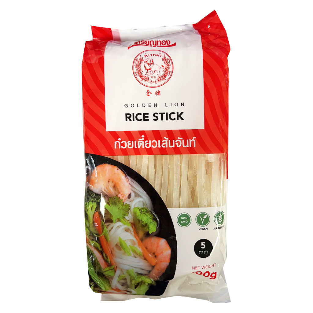 Golden Lion Rice Stick 5mm 400g ~ 金牌 河粉 400g