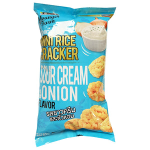 Younger Farm Mini Cracker Sour Cream 60g ~ 年轻农场 迷你米饼 酸奶油味 60g