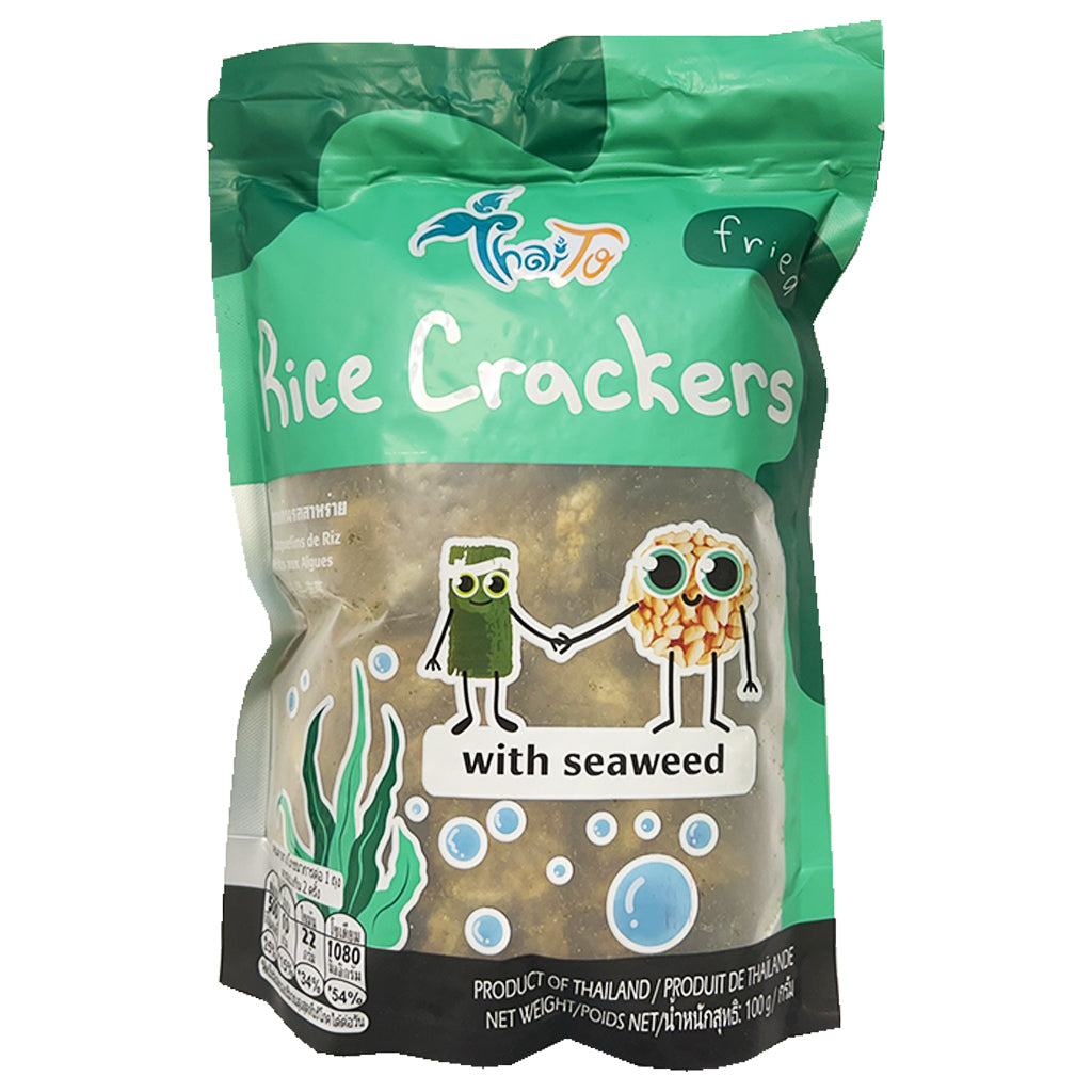 Thai To Rice Crackers Seaweed 100g ~ 泰托海藻米饼 100g