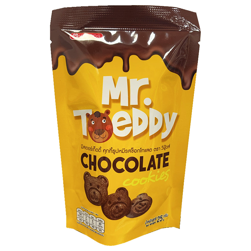 Mr Teddy Cookies Chocolate Flavour 25g ~ 熊先生饼乾朱古力味 25g