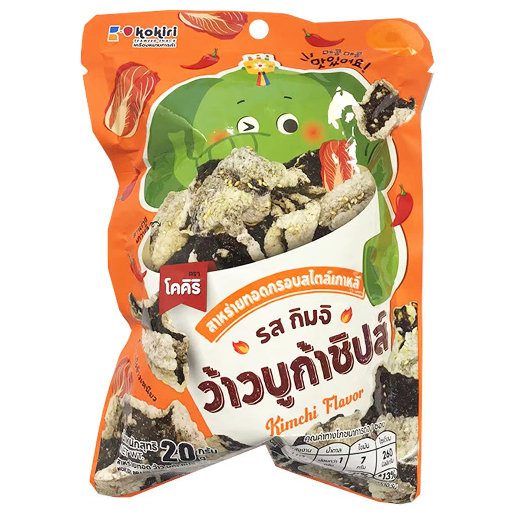 Kokiri Wow Booga Chips Kimchi 20g ~ 哇象海苔脆片泡菜味 20g
