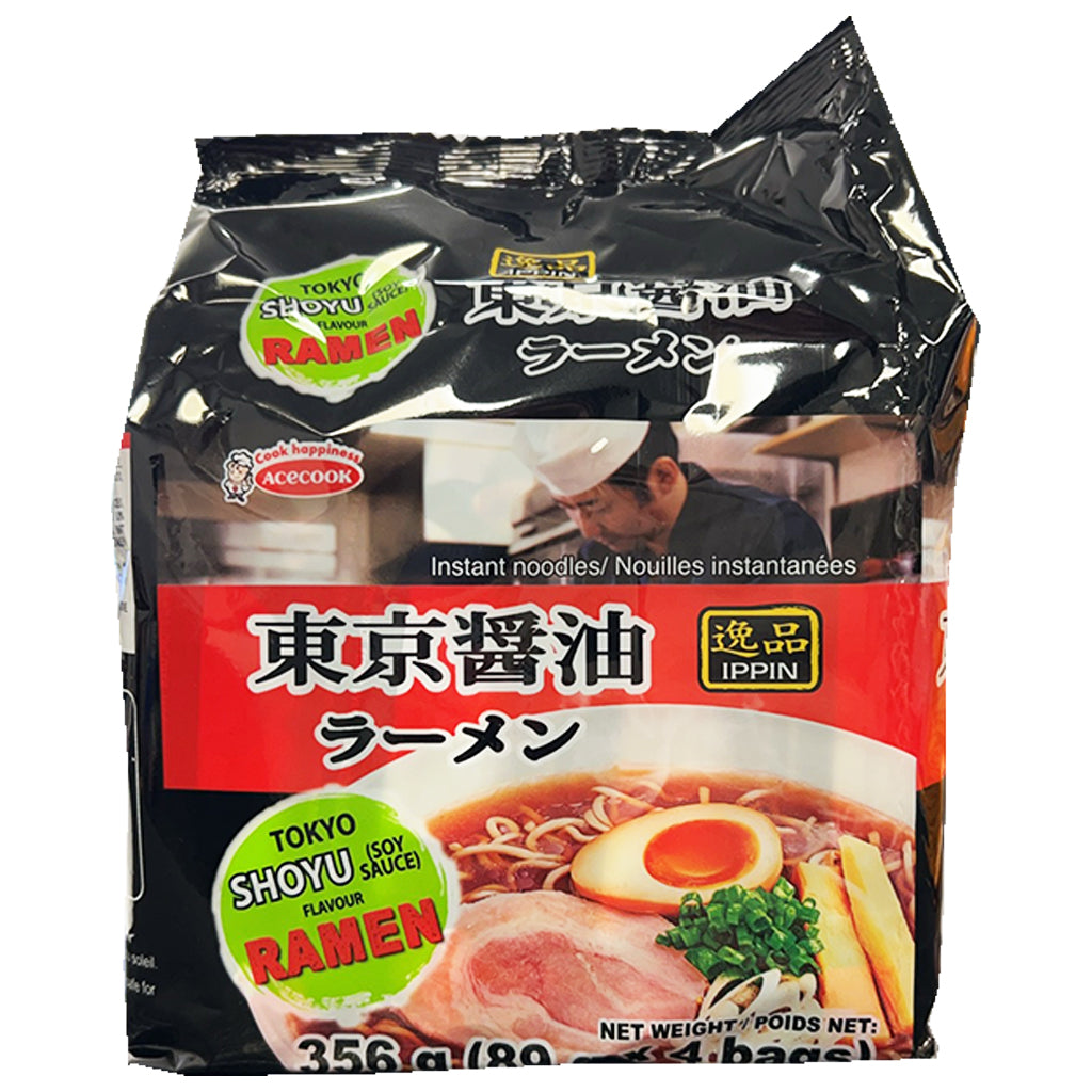 Acecook Ippin Noodle Shoyu Flavour 356g ~ Acecook 逸品东京酱油 356g