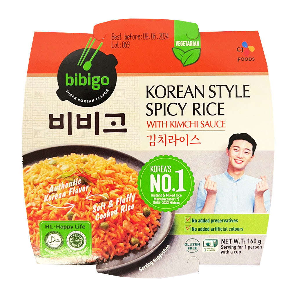 Bibigo Rice with Spicy Kimchi Sauce 160g ~ 比比高韓式泡菜即食饭 160g