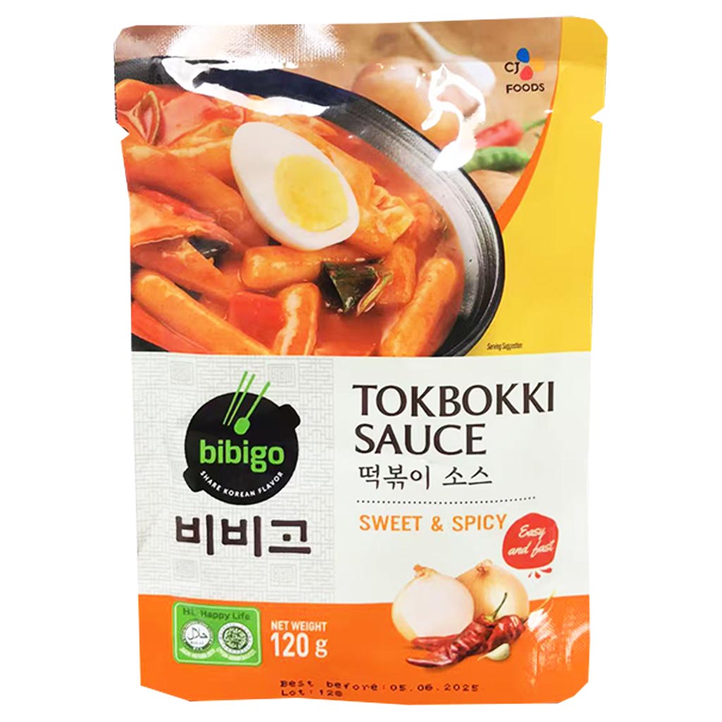 Bibigo Tokbokki Sauce Sweet Sour 120g ~ 必品阁韓式炒年糕醬 120g
