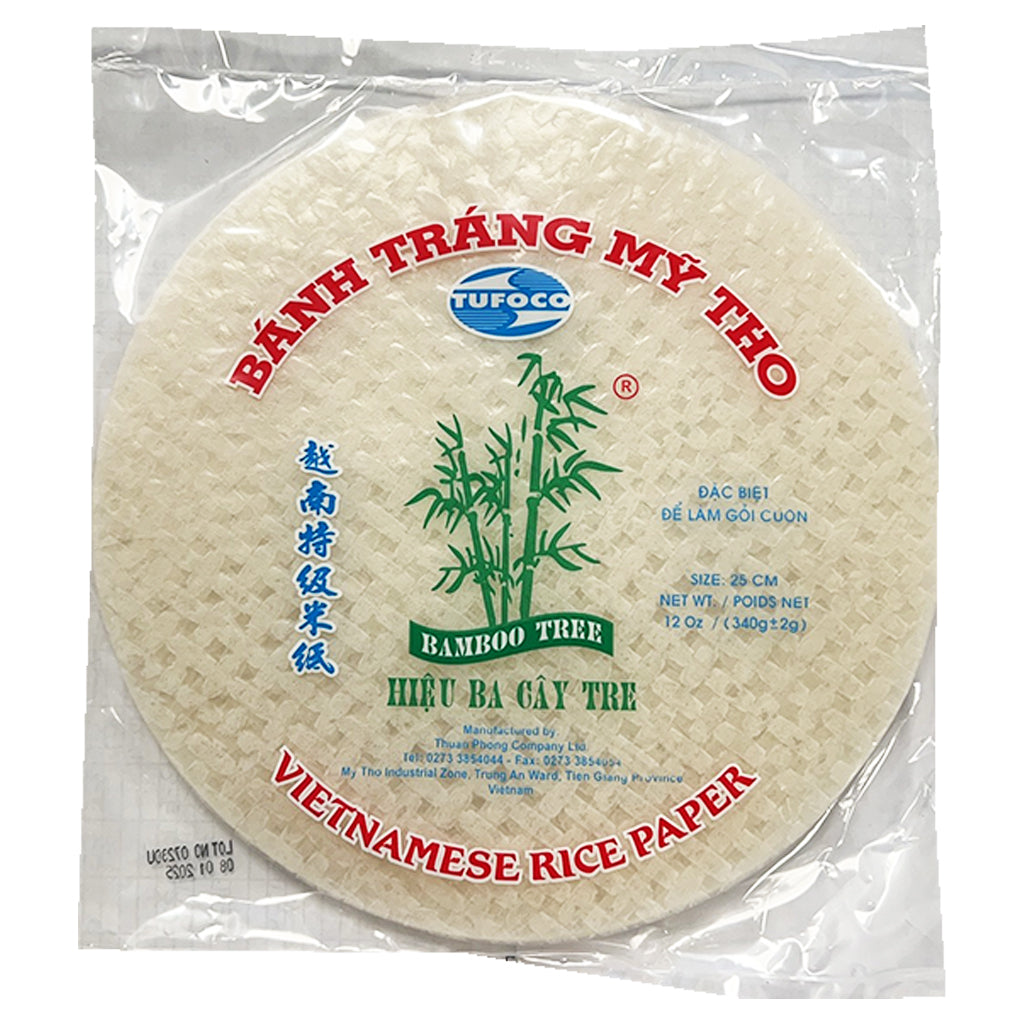 Bamboo Tree Vietnamese Rice Paper 25cm R 340g ~ 竹树越南特技米级25cm 340g