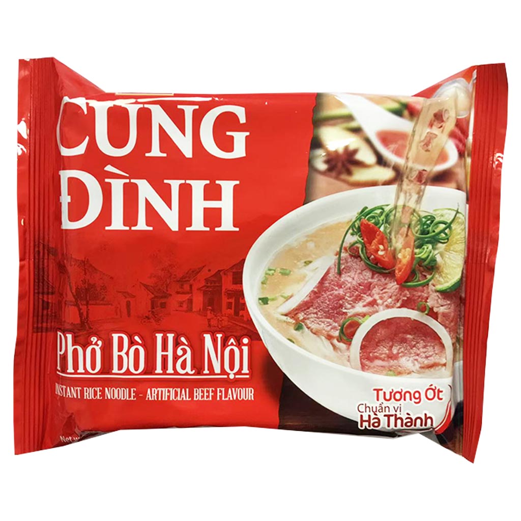 CungDinh Pho Rice Noodle Beef 70g ~ CungDinh牛河粉 70g