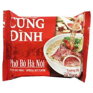CungDinh Pho Rice Noodle Beef 70g ~ CungDinh牛河粉 70g