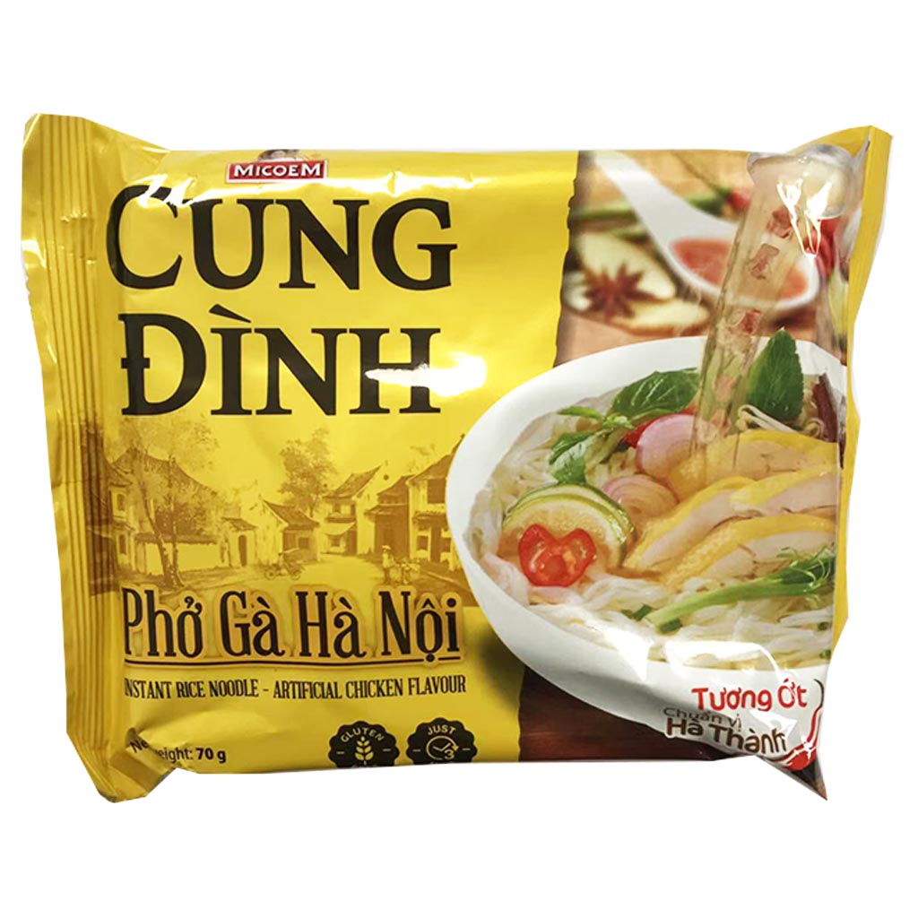 CungDinh Pho Rice Noodel Chicken 70g ~ CungDinh雞河粉 70g
