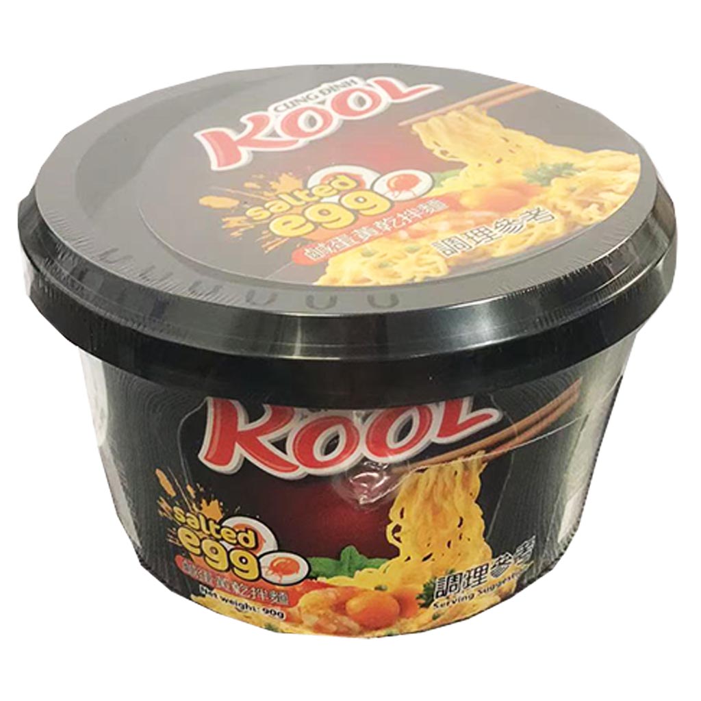 CungDinhKool Bowl Noodle Salted Egg 90g ~ Kool鹹蛋黃碗麵 90g